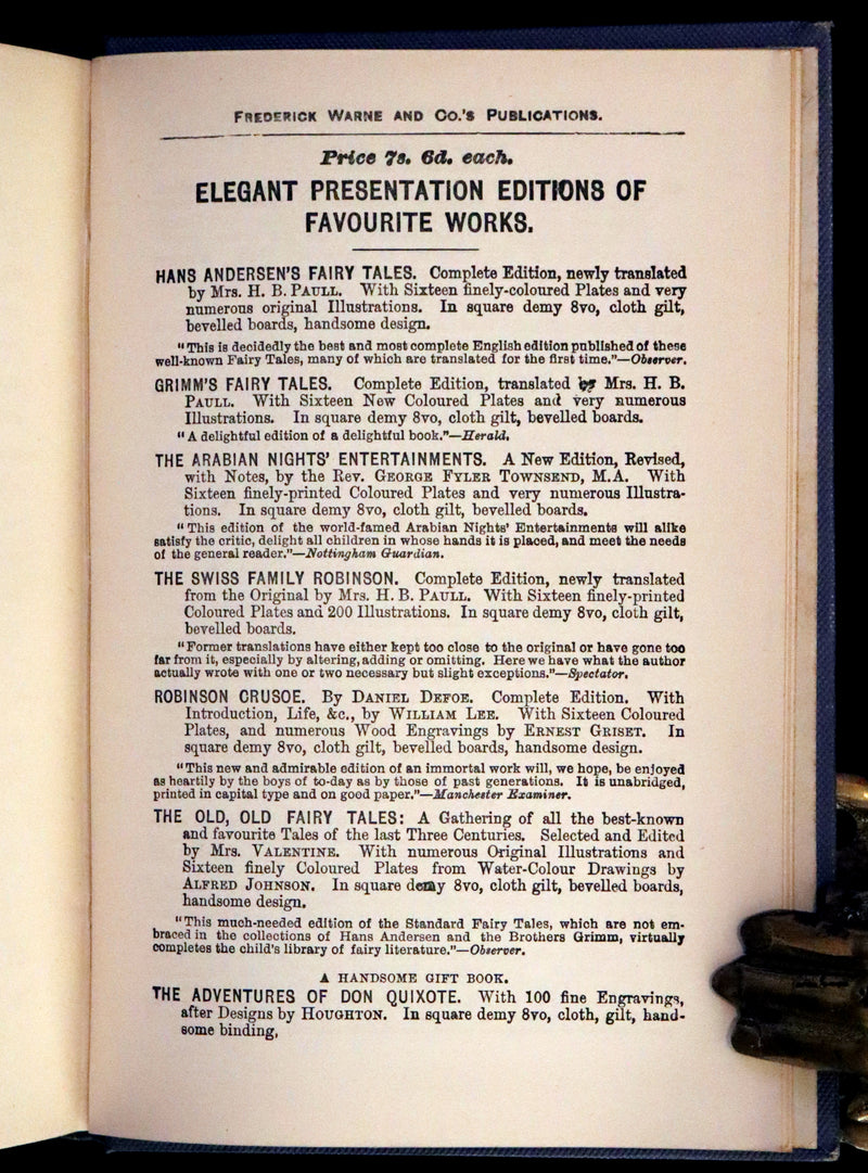 1890 Scarce Book - Legends from Fairyland by Mrs. H.B. Paull