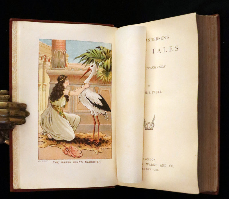 1895 Rare Victorian Book - Hans Christian Andersen's Fairy Tales Illustrated
