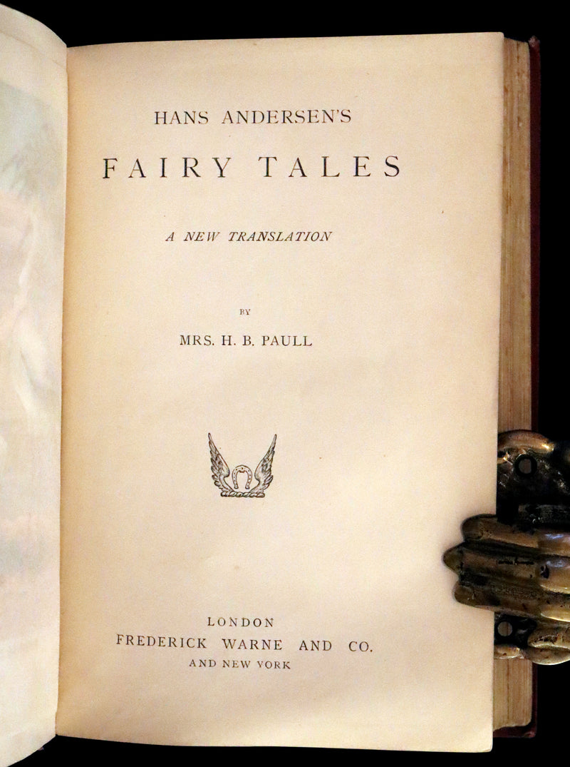1895 Rare Victorian Book - Hans Christian Andersen's Fairy Tales Illustrated