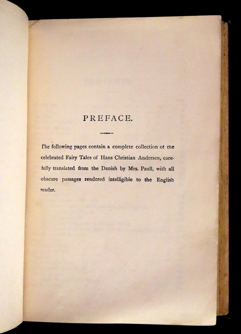 1895 Rare Victorian Book - Hans Christian Andersen's Fairy Tales Illustrated