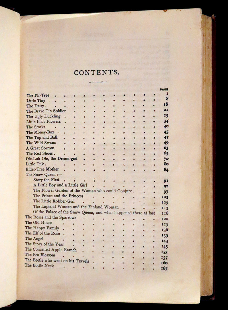 1895 Rare Victorian Book - Hans Christian Andersen's Fairy Tales Illustrated