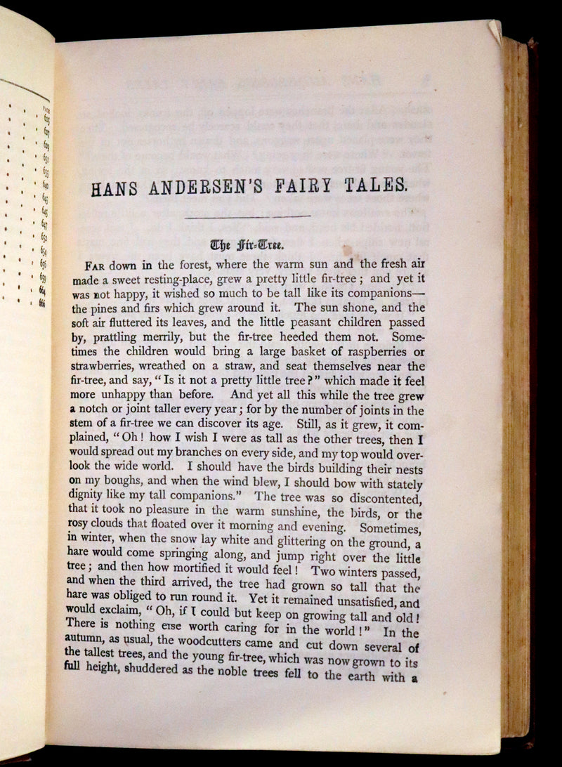 1895 Rare Victorian Book - Hans Christian Andersen's Fairy Tales Illustrated