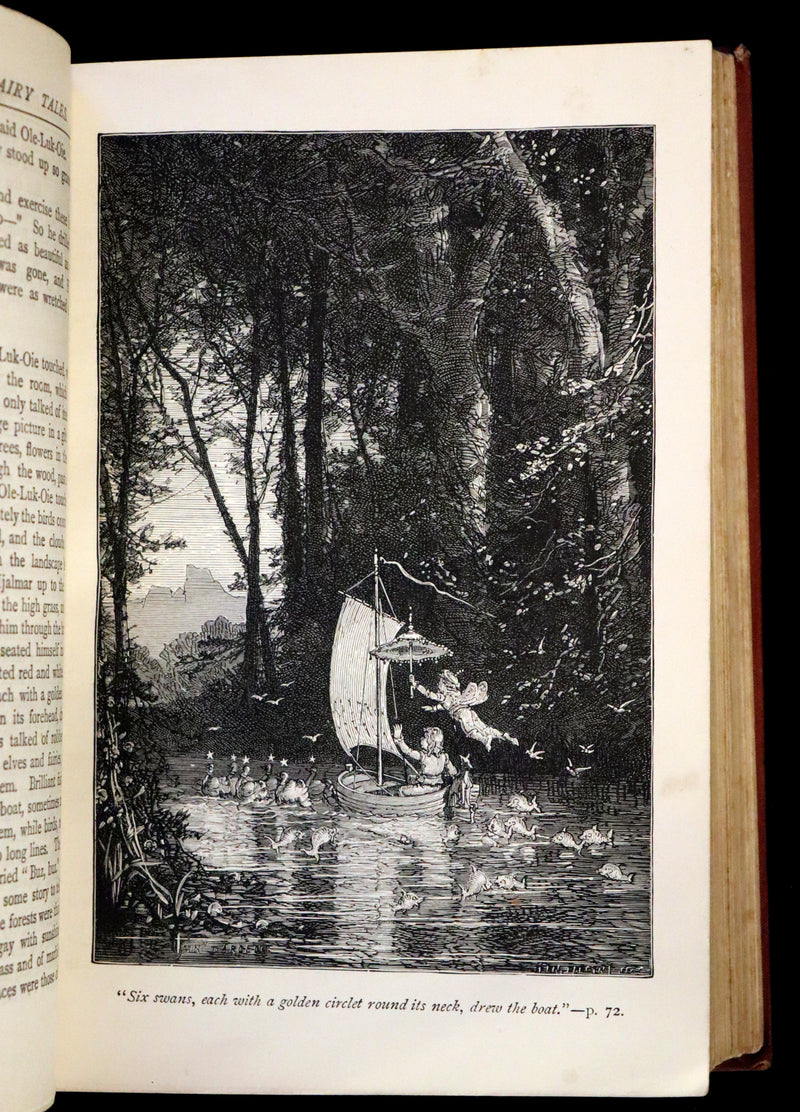 1895 Rare Victorian Book - Hans Christian Andersen's Fairy Tales Illustrated