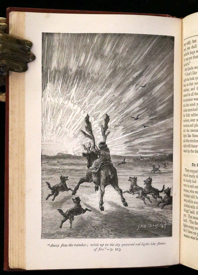 1895 Rare Victorian Book - Hans Christian Andersen's Fairy Tales Illustrated