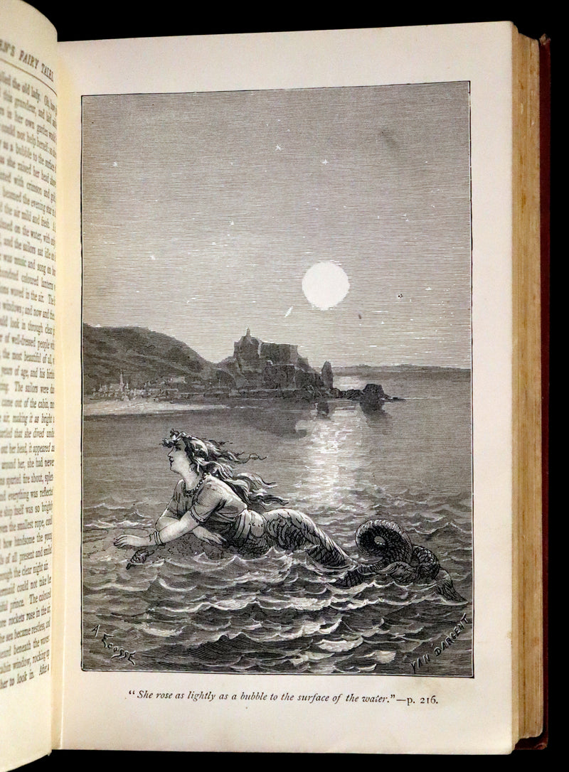 1895 Rare Victorian Book - Hans Christian Andersen's Fairy Tales Illustrated