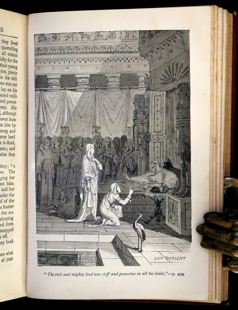 1895 Rare Victorian Book - Hans Christian Andersen's Fairy Tales Illustrated