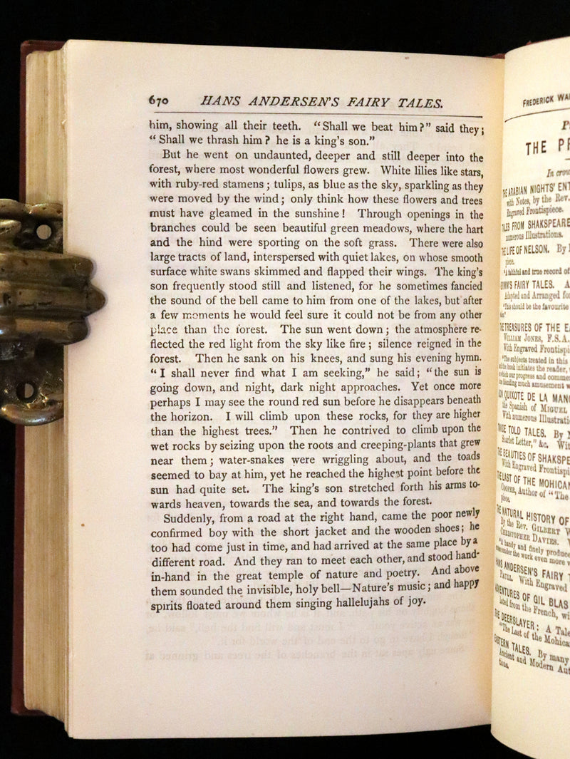 1895 Rare Victorian Book - Hans Christian Andersen's Fairy Tales Illustrated