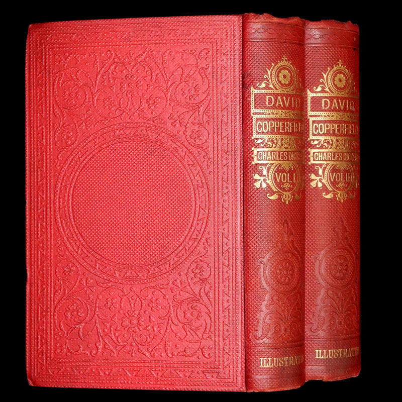 1875 Rare Book Set -The Personal History of David Copperfield by Charles Dickens
