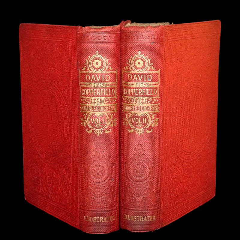 1875 Rare Book Set -The Personal History of David Copperfield by Charles Dickens