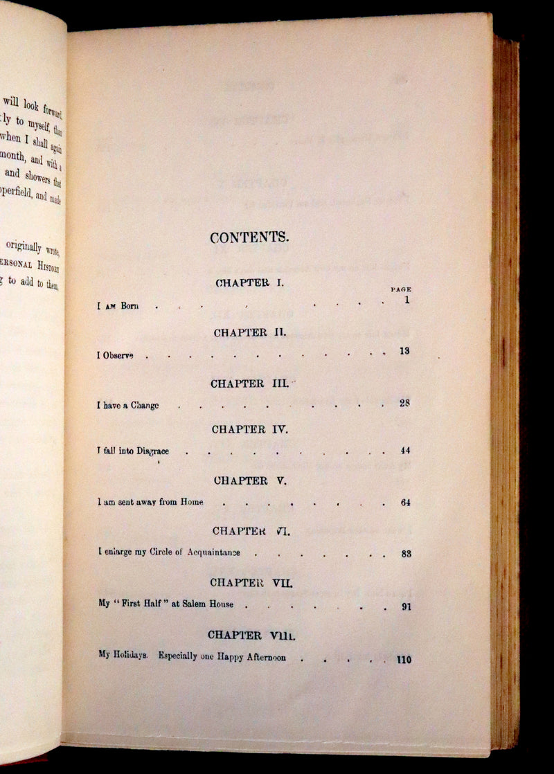 1875 Rare Book Set -The Personal History of David Copperfield by Charles Dickens