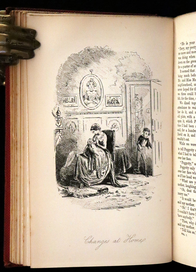 1875 Rare Book Set -The Personal History of David Copperfield by Charles Dickens