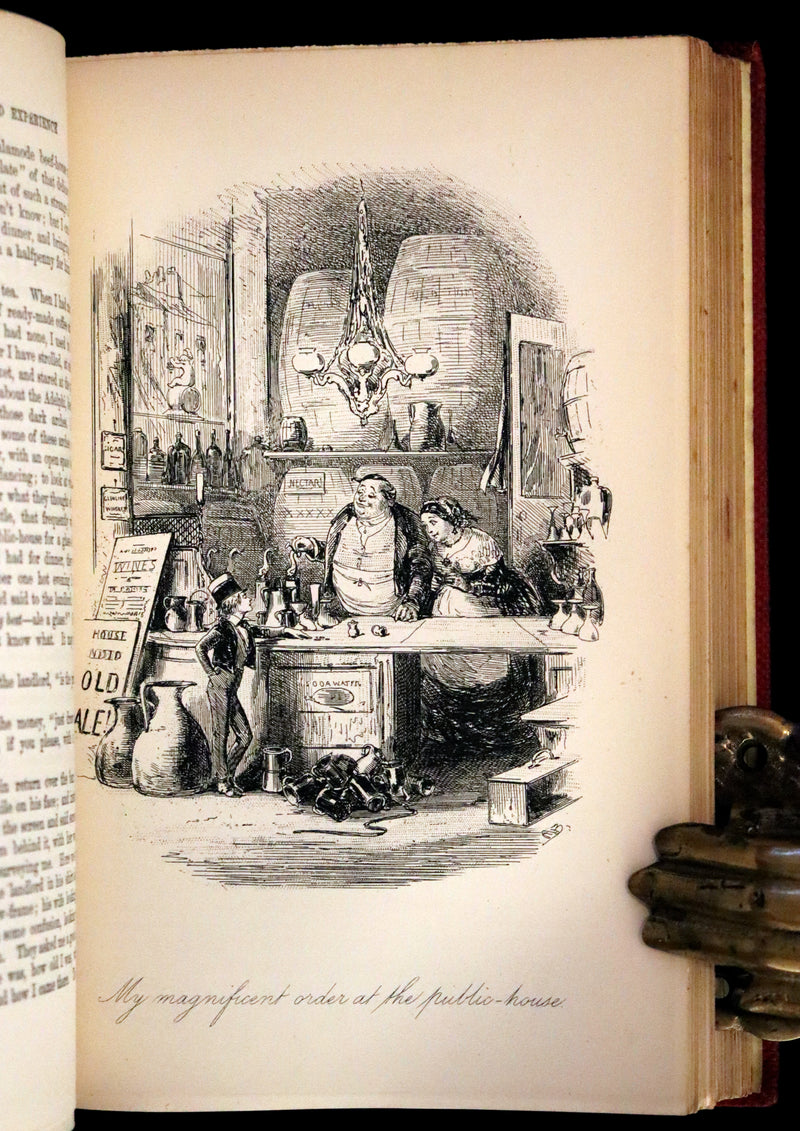 1875 Rare Book Set -The Personal History of David Copperfield by Charles Dickens
