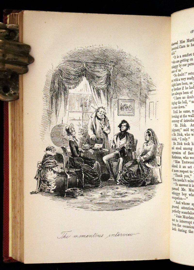 1875 Rare Book Set -The Personal History of David Copperfield by Charles Dickens