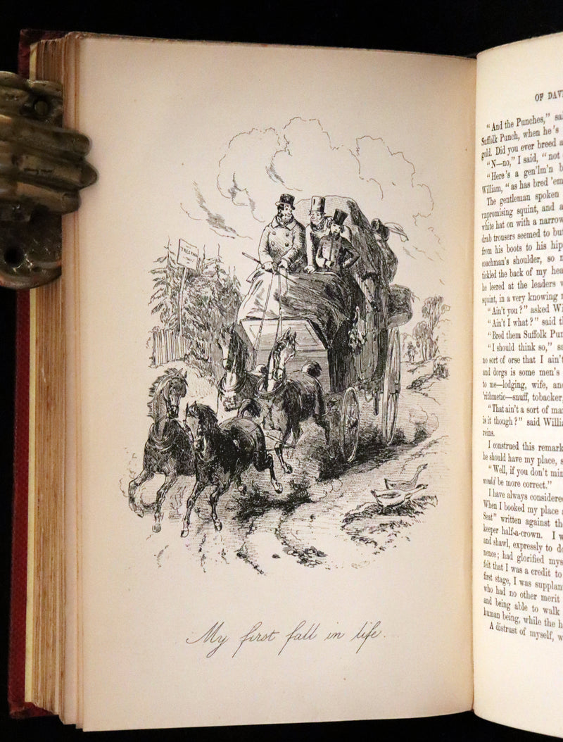1875 Rare Book Set -The Personal History of David Copperfield by Charles Dickens