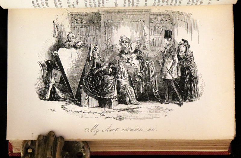 1875 Rare Book Set -The Personal History of David Copperfield by Charles Dickens