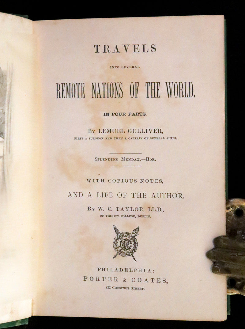 1890 Rare Edition - Gulliver's Travels into Several Remote Nations of the World