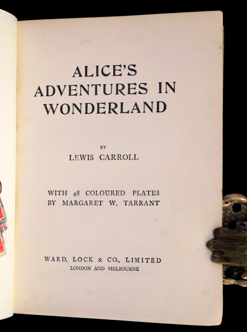 1920 Rare Book - Alice in Wonderland illustrated by Margaret W. Tarrant