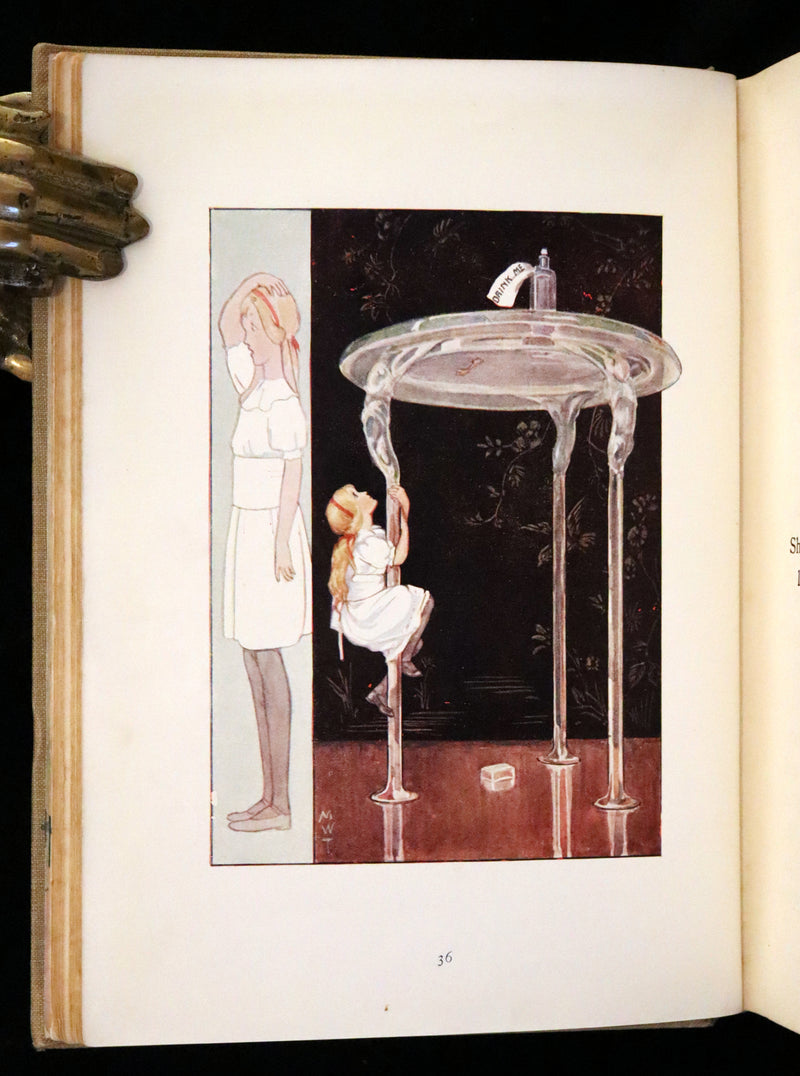 1920 Rare Book - Alice in Wonderland illustrated by Margaret W. Tarrant