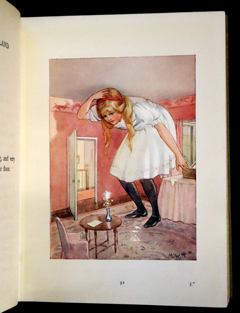 1920 Rare Book - Alice in Wonderland illustrated by Margaret W. Tarrant