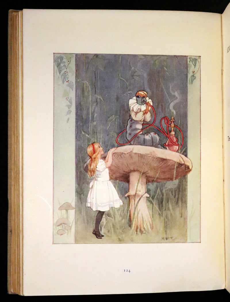 1920 Rare Book - Alice in Wonderland illustrated by Margaret W. Tarrant