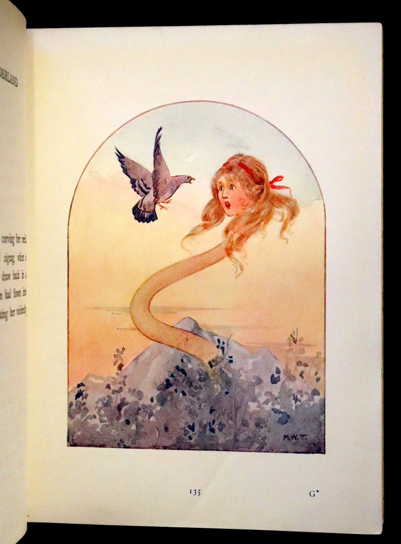 1920 Rare Book - Alice in Wonderland illustrated by Margaret W. Tarrant