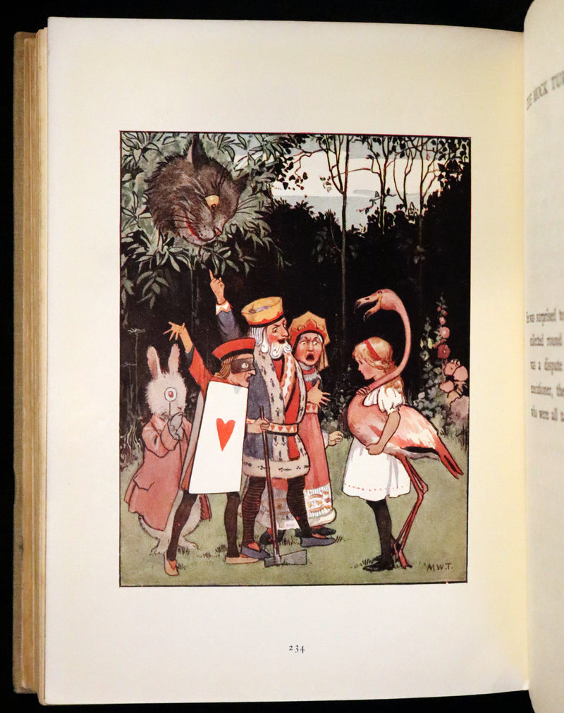 1920 Rare Book - Alice in Wonderland illustrated by Margaret W. Tarrant