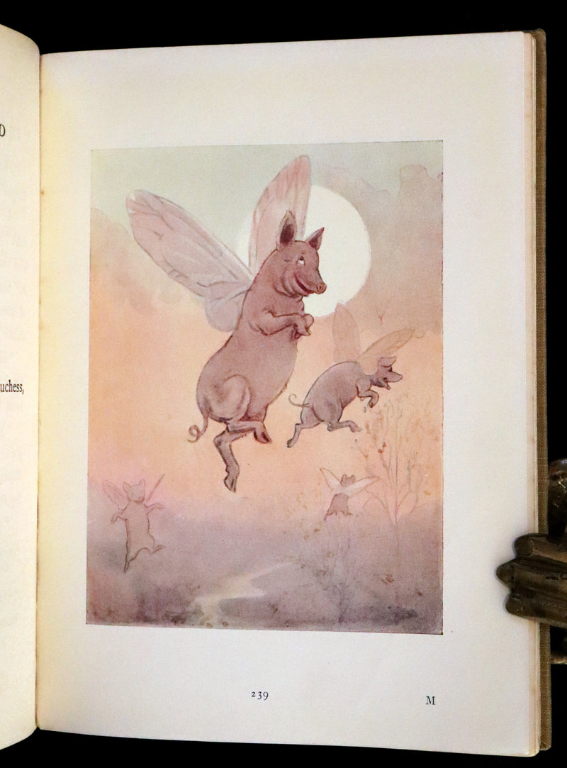 1920 Rare Book - Alice in Wonderland illustrated by Margaret W. Tarrant