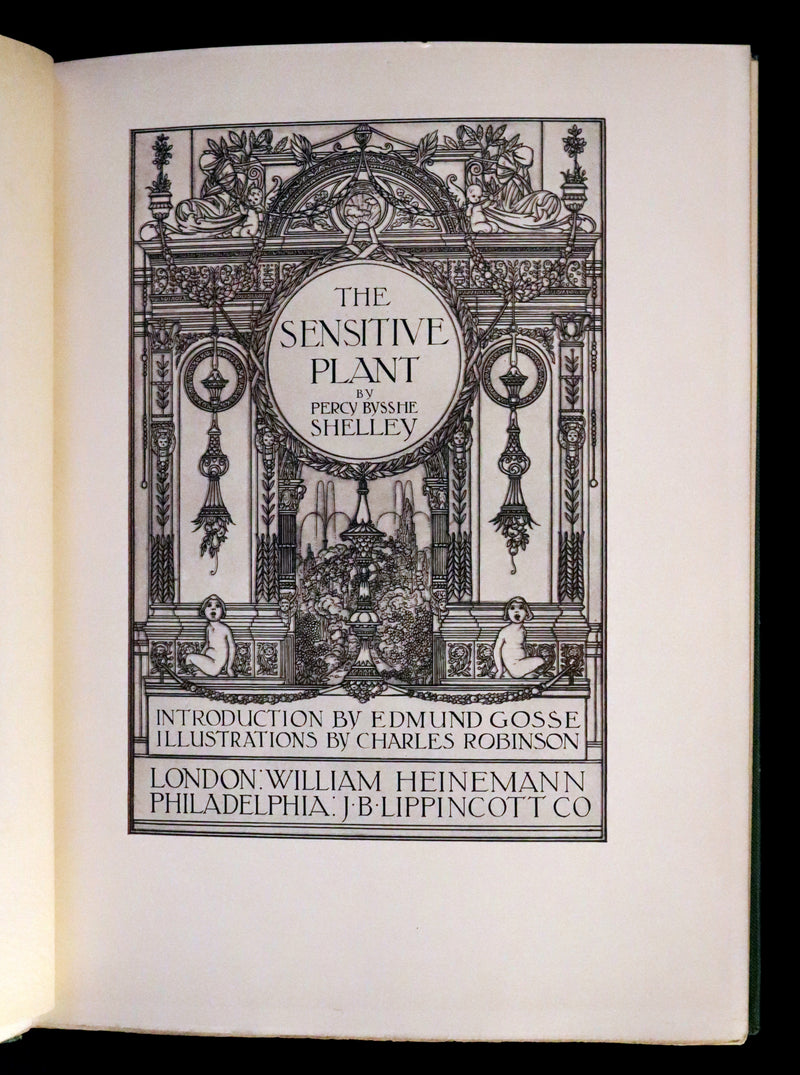 1911 Rare First Edition - The Sensitive Plant Illustrated by Charles Robinson