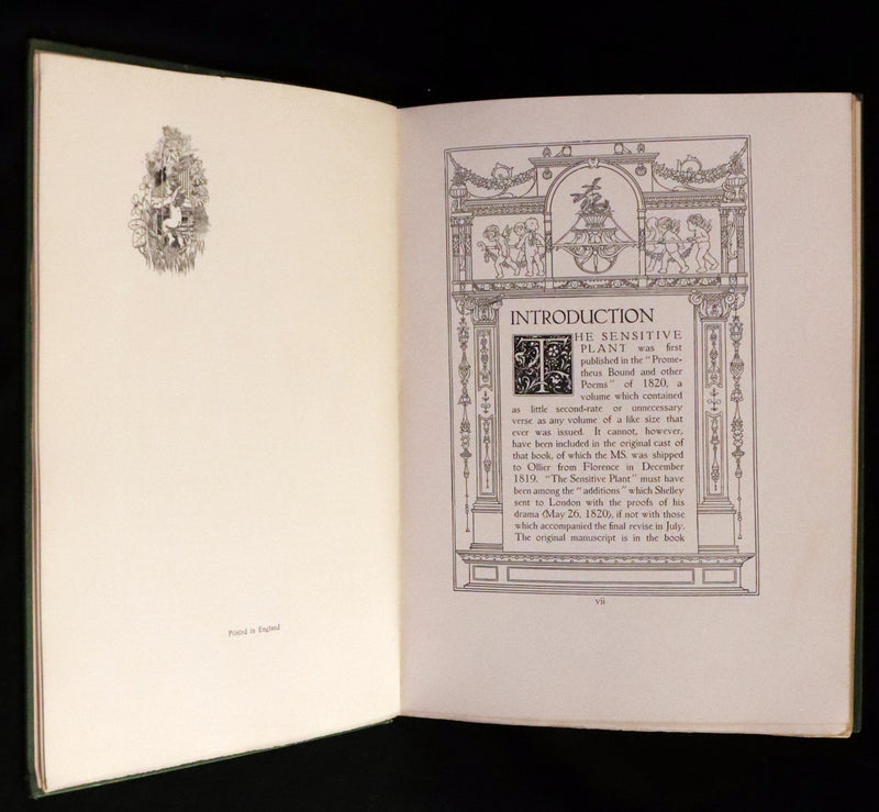 1911 Rare First Edition - The Sensitive Plant Illustrated by Charles Robinson