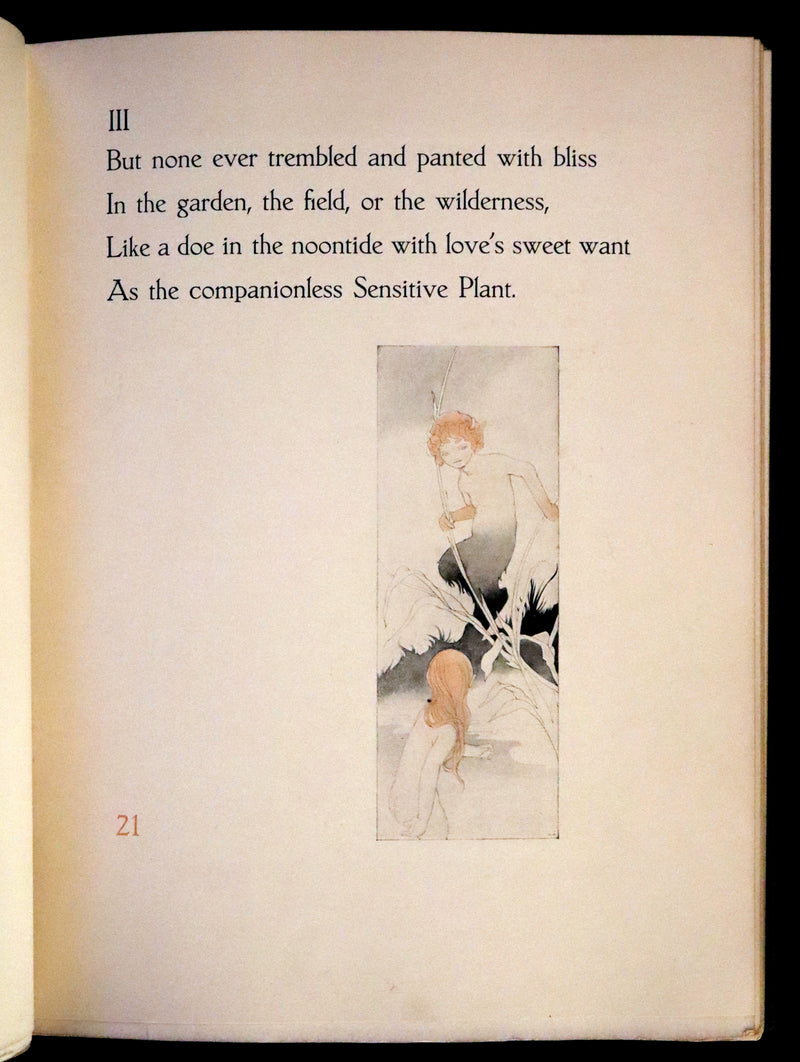 1911 Rare First Edition - The Sensitive Plant Illustrated by Charles Robinson