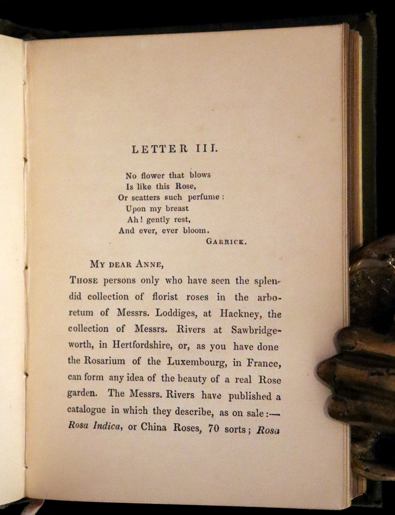 1852 Scarce Book - The Queen of Flowers: or, Memoirs of the Rose by Robert Tyas