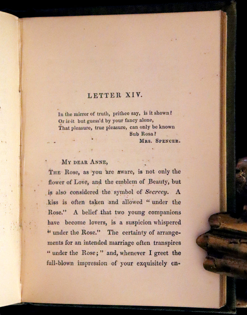 1852 Scarce Book - The Queen of Flowers: or, Memoirs of the Rose by Robert Tyas