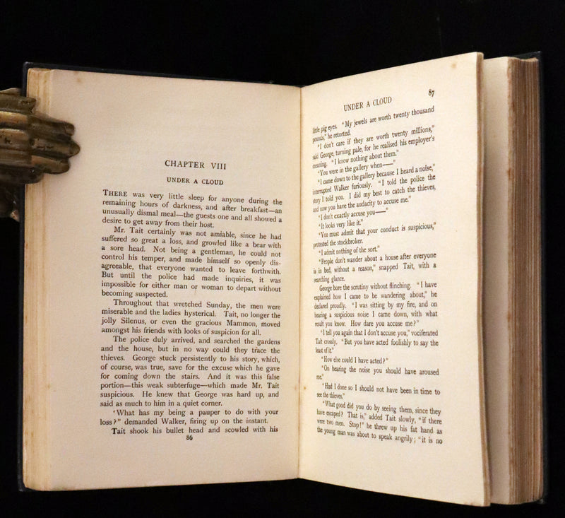 1909 Scarce First Edition - The Amethyst Cross by Fergus Hume, Illustrated