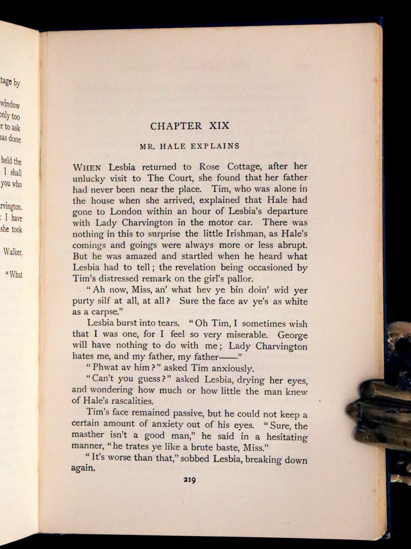 1909 Scarce First Edition - The Amethyst Cross by Fergus Hume, Illustrated