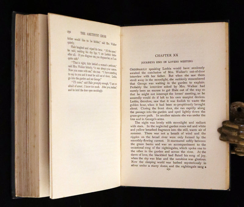 1909 Scarce First Edition - The Amethyst Cross by Fergus Hume, Illustrated