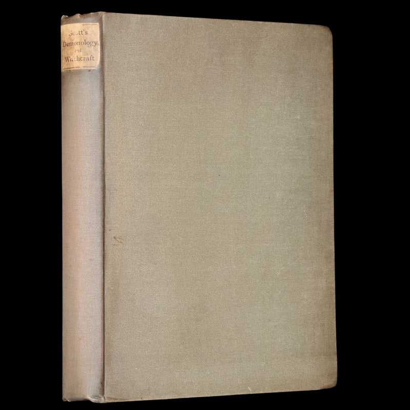 1884 Rare Book - Demonology and Witchcraft, Witches and Fairies by Walter Scott