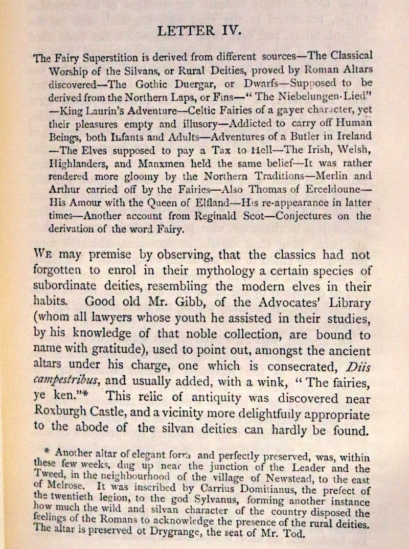 1884 Rare Book - Demonology and Witchcraft, Witches and Fairies by Walter Scott
