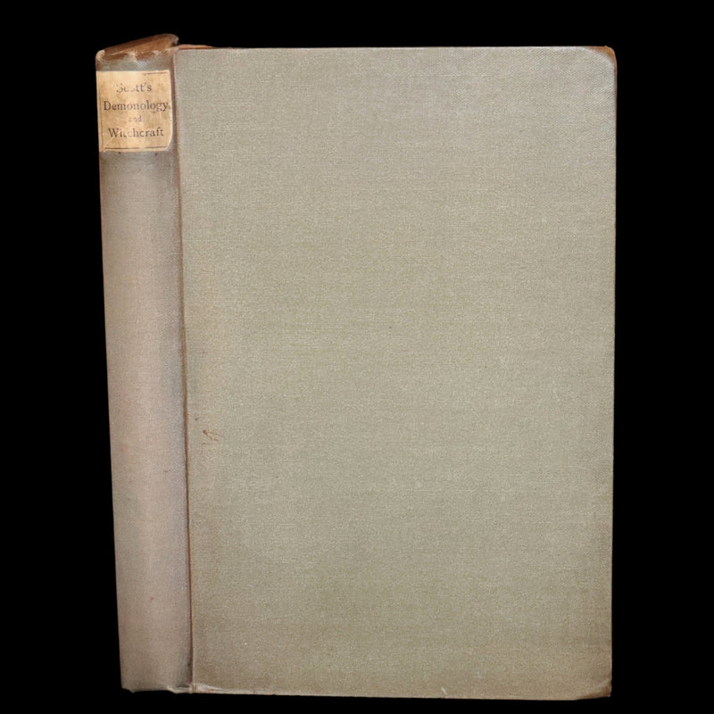 1884 Rare Book - Demonology and Witchcraft, Witches and Fairies by Walter Scott