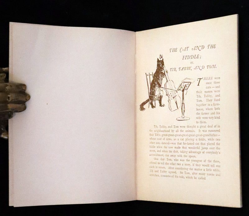 1900 Rare Book - The Cat and the Fiddle or Tib, Tabby and Tom by E. Vredenburg