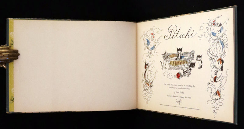 1953 First Edition - Pitschi the Kitten Who Always Wanted to be Something Else