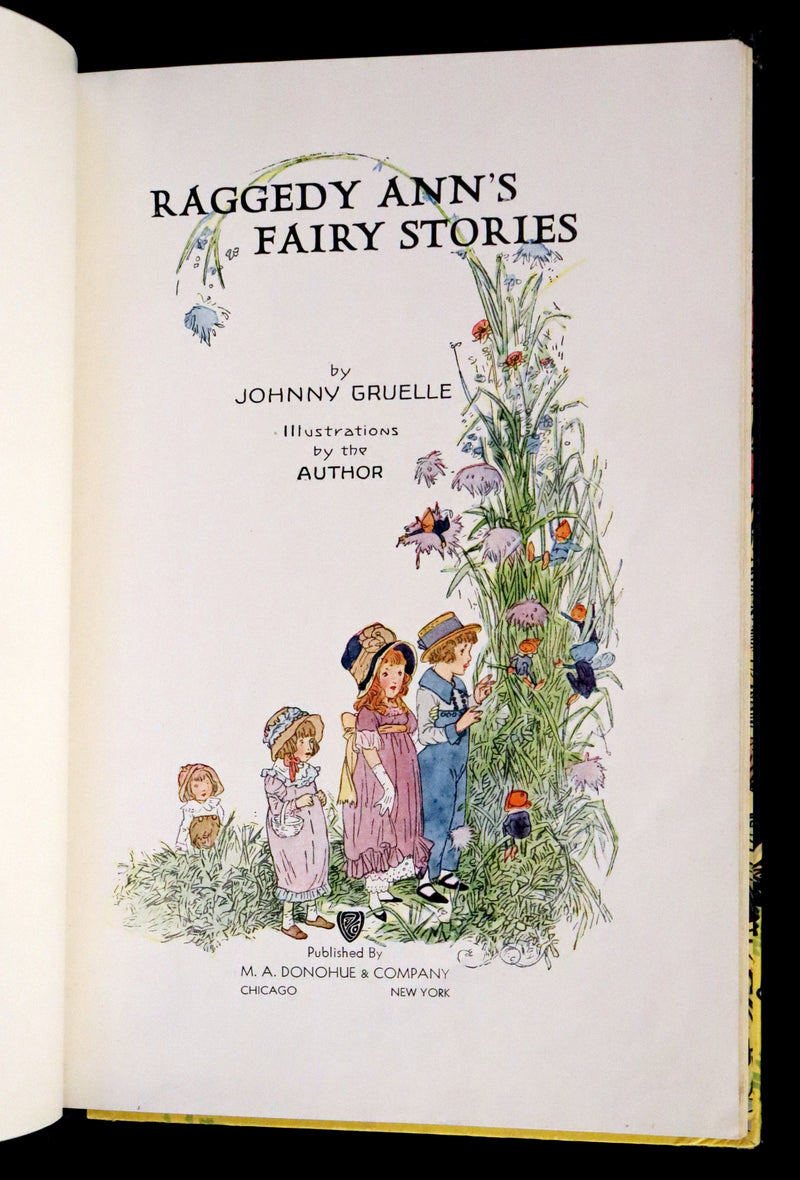 1928 Rare Book - Raggedy Ann’s Fairy Stories Illustrated by Johnny Gruelle