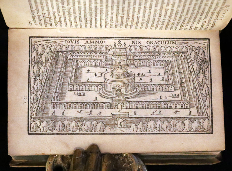 1633 Rare Latin Vellum Book - Histories of Alexander the Great with Map