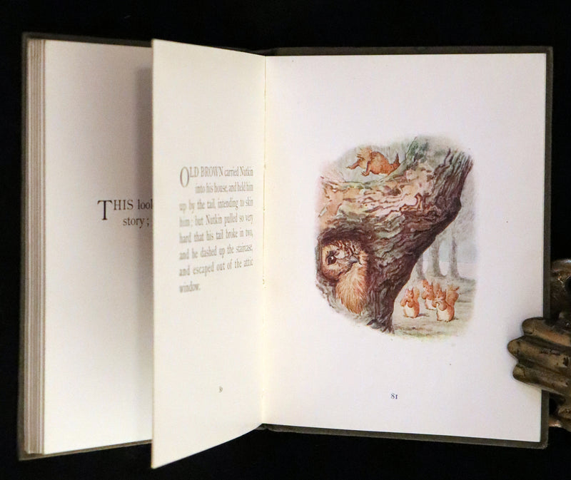 1910 Rare Book - The Tale of Squirrel Nutkin by Beatrix Potter
