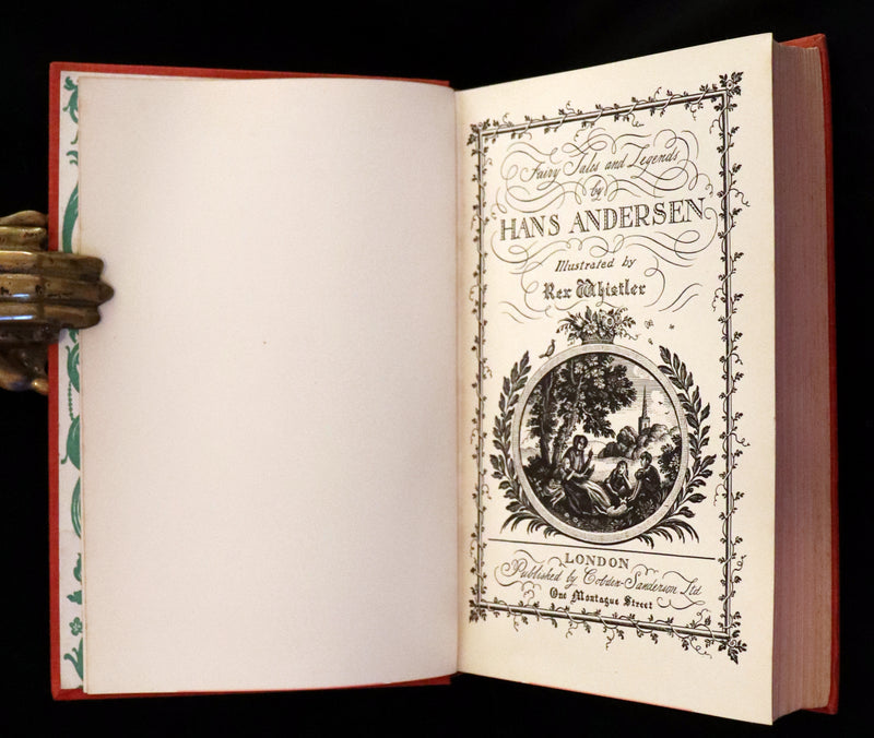 1935 Rare First Rex Whistler Illustrated Edition - Hans Andersen Fairy Tales