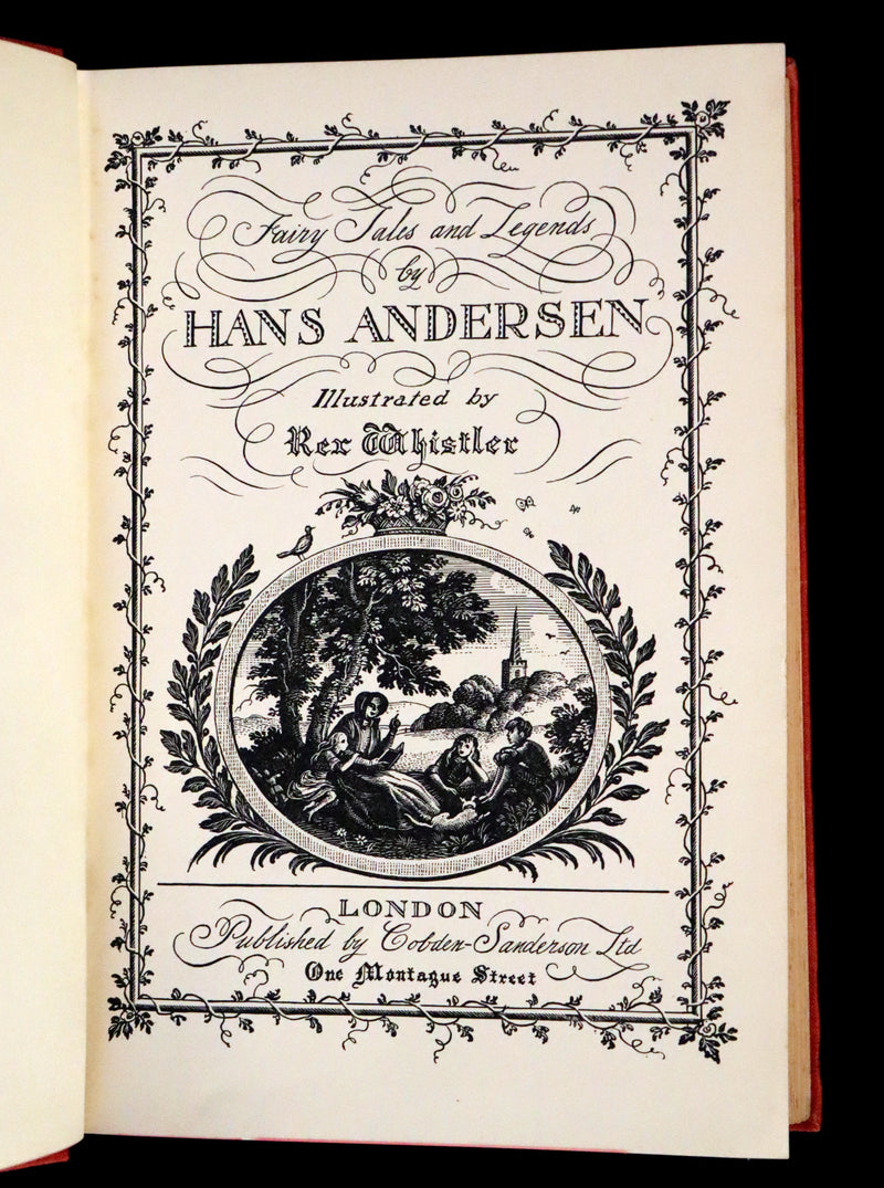 1935 Rare First Rex Whistler Illustrated Edition - Hans Andersen Fairy Tales