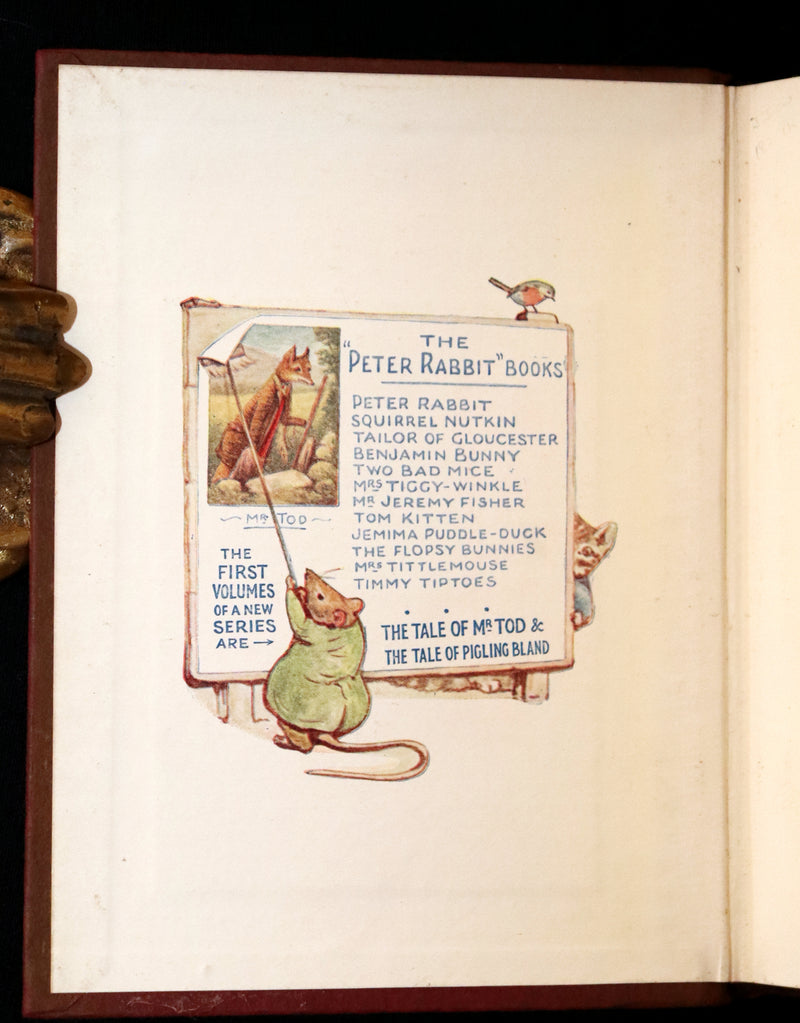 1913 Rare First Edition - The Tale of Pigling Bland by Beatrix Potter