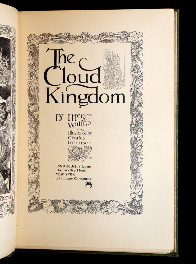 1905 Rare First Edition - The Cloud Kingdom Illustrated by Charles Robinson