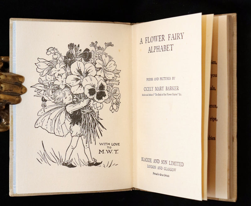 1950 Rare Book - A Flower Fairy Alphabet by Cicely Mary Barker