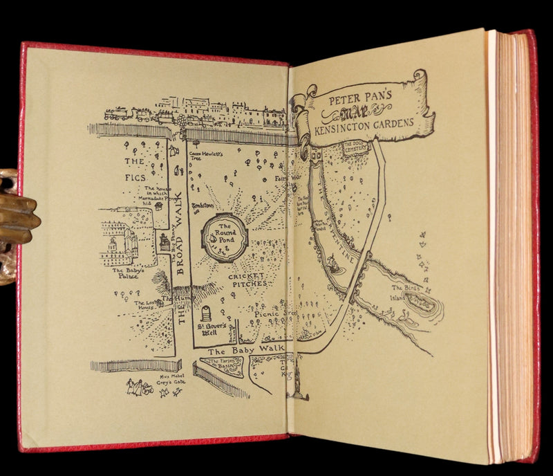 1910 First Deluxe Edition - Peter Pan in Kensington Gardens by Arthur Rackham