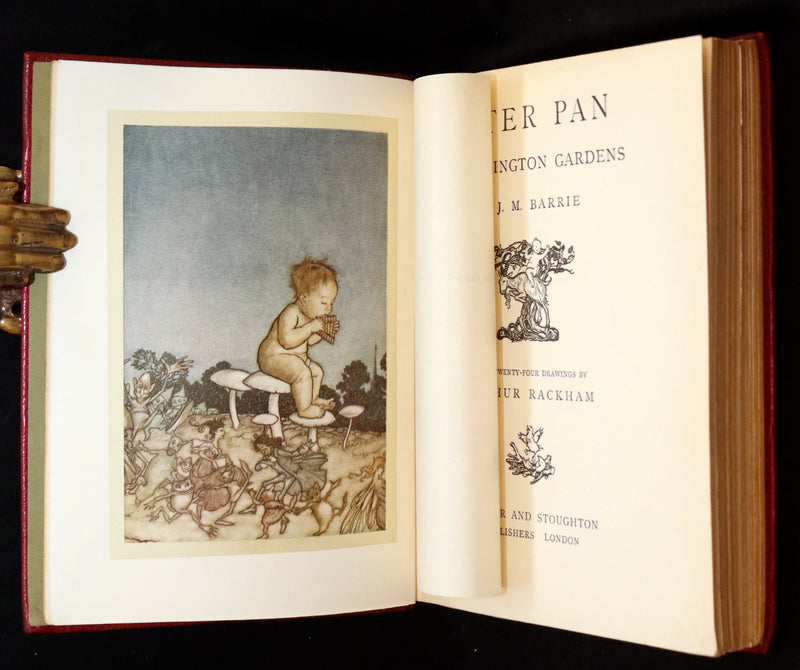 1910 First Deluxe Edition - Peter Pan in Kensington Gardens by Arthur Rackham